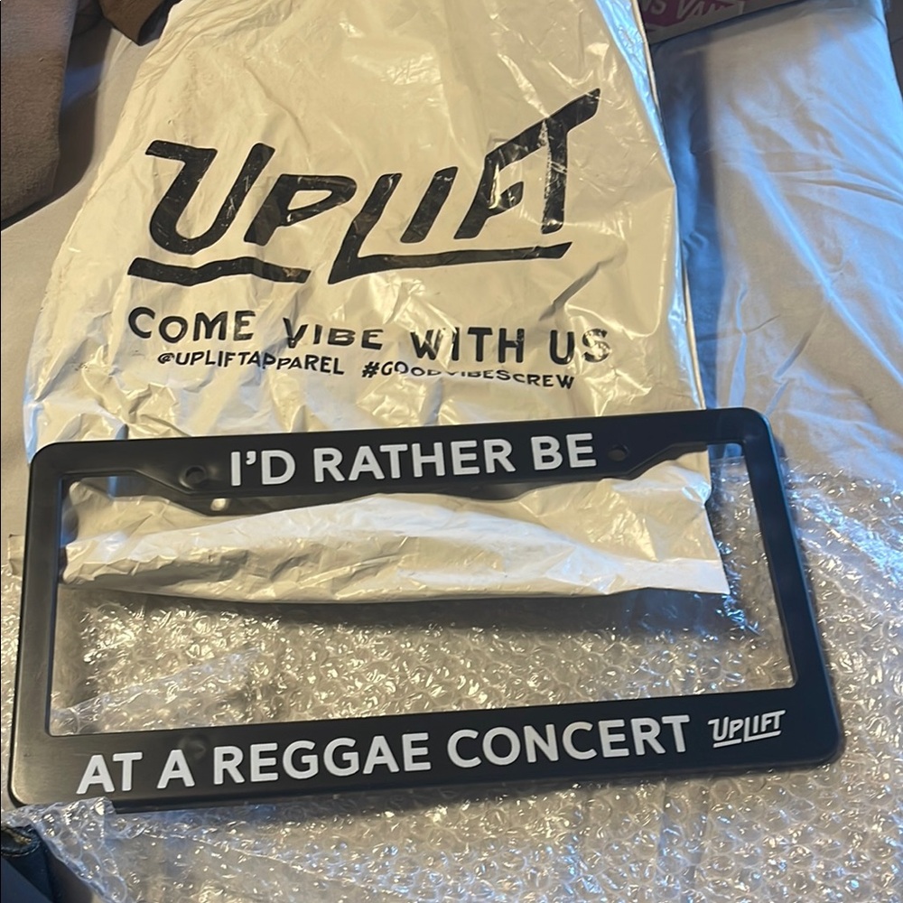 Black Uplift License Plate Frame